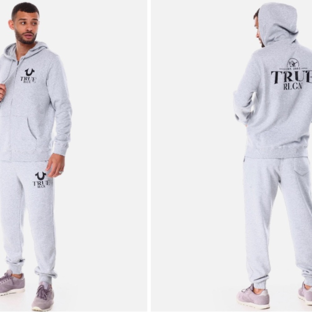 True Religion Hd Logo Zip Hoodie